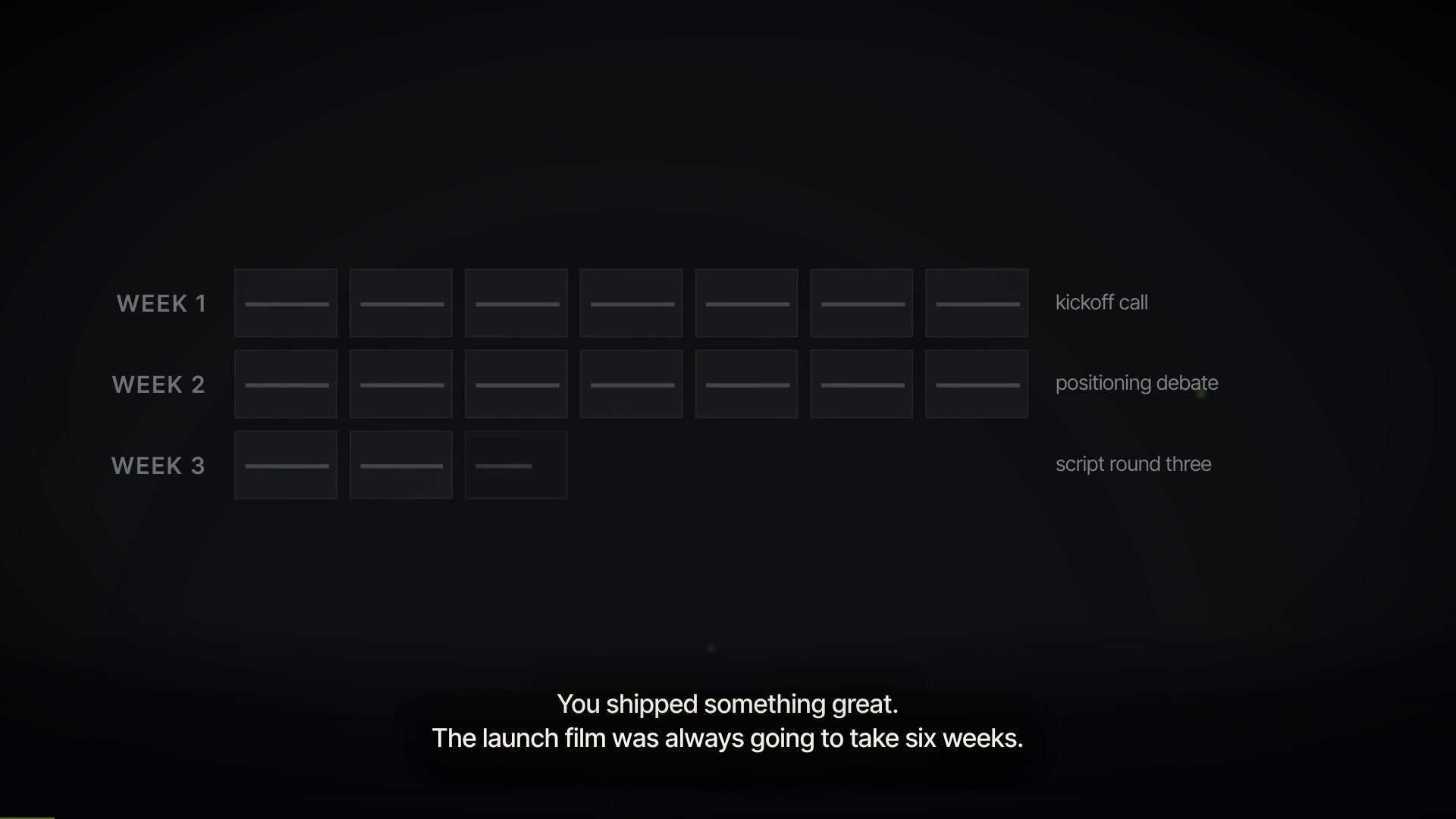 Website Hero — The first impression cinematic launch film format